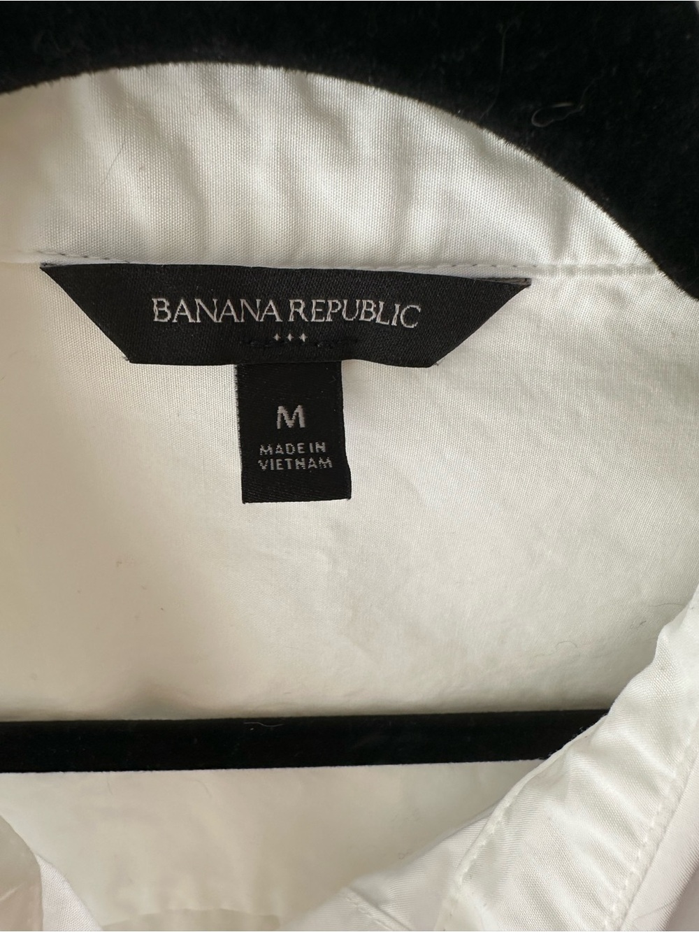 Banana Republic. White Short-Sleeve Button-Up Shirt dress - Picture 3 of 3